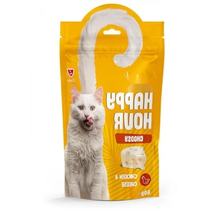 Yetişkin Kediler İçin Tavuklu Peynir Ödül, 60 Gr