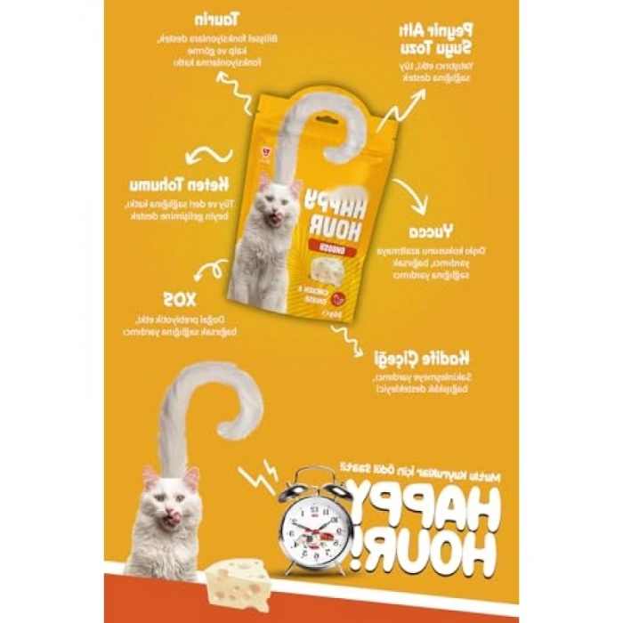 Yetişkin Kediler İçin Tavuklu Peynir Ödül, 60 Gr