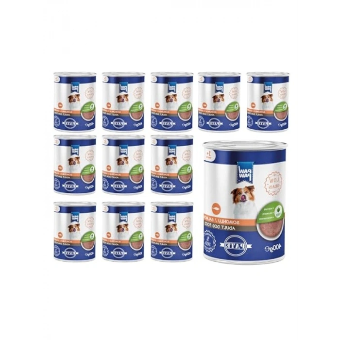 Yetişkin Köpek Somonlu Pate 400 Gr x 12 Adet