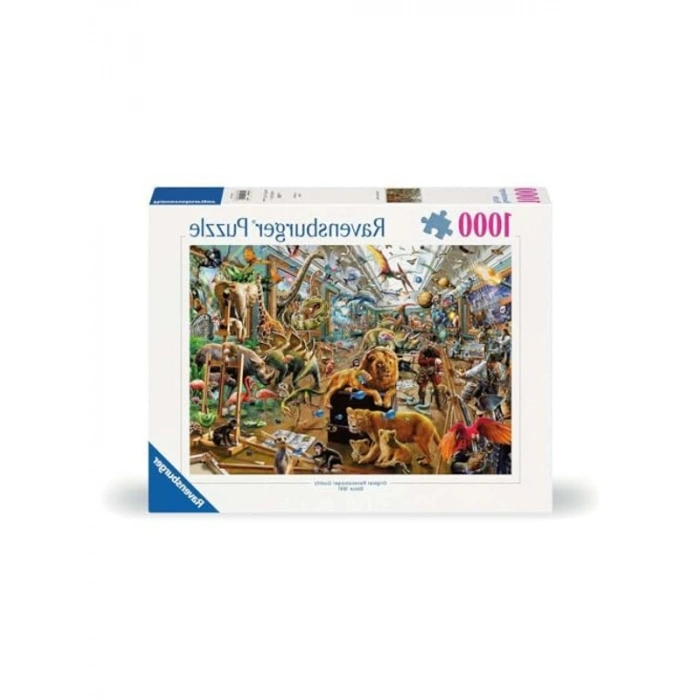 Yetişkinler için 1000 Parça Müzede Kaos Puzzle