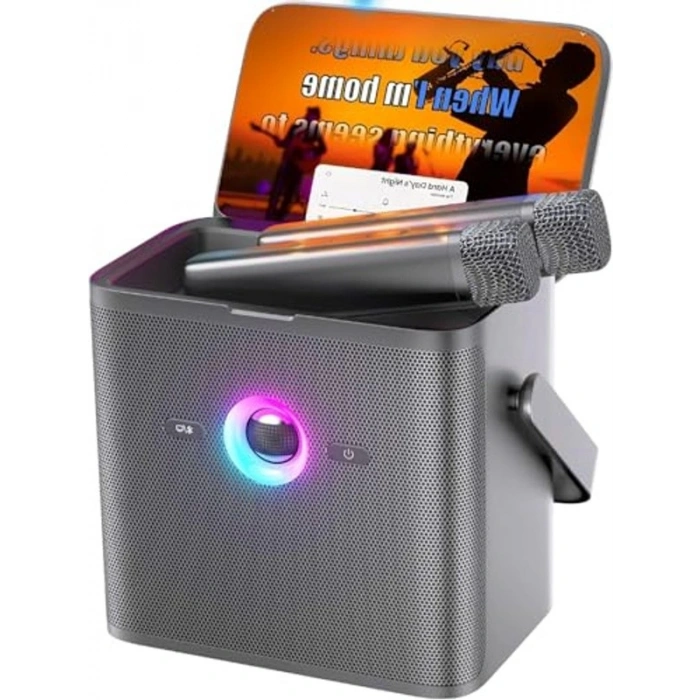 Yetişkinler için Karaoke Sistemi, 2 Kablosuz Mikrofonlu
