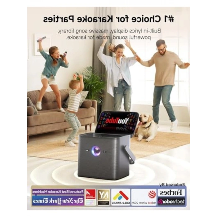 Yetişkinler için Karaoke Sistemi, 2 Kablosuz Mikrofonlu