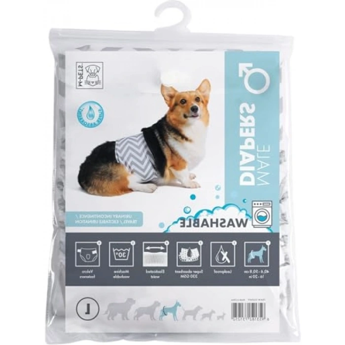 Yıkanabilir Erkek Köpek Külotu (L Beden)