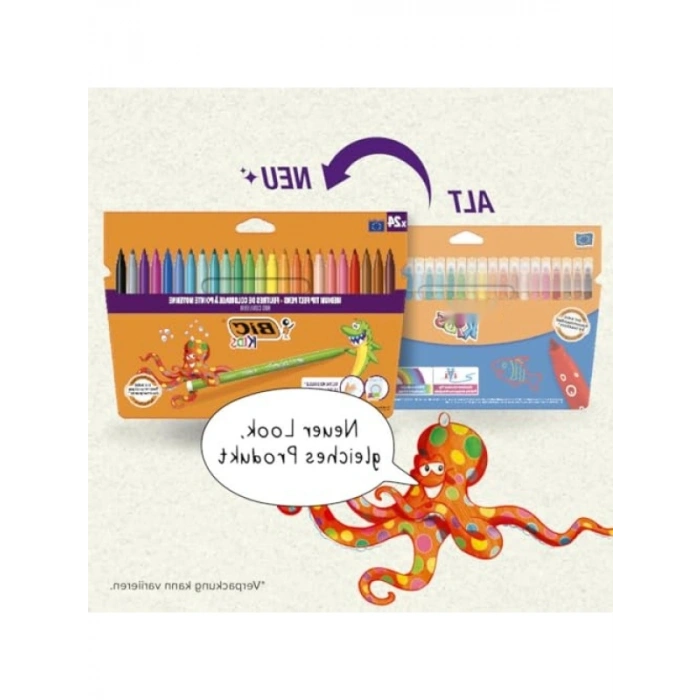 Yıkanabilir Keçeli Boya Kalemi - 24 Renk