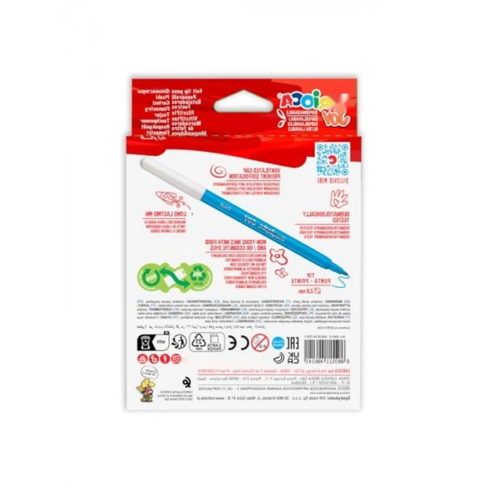 Yıkanabilir Keçeli Boya Kalemi Seti - 12li