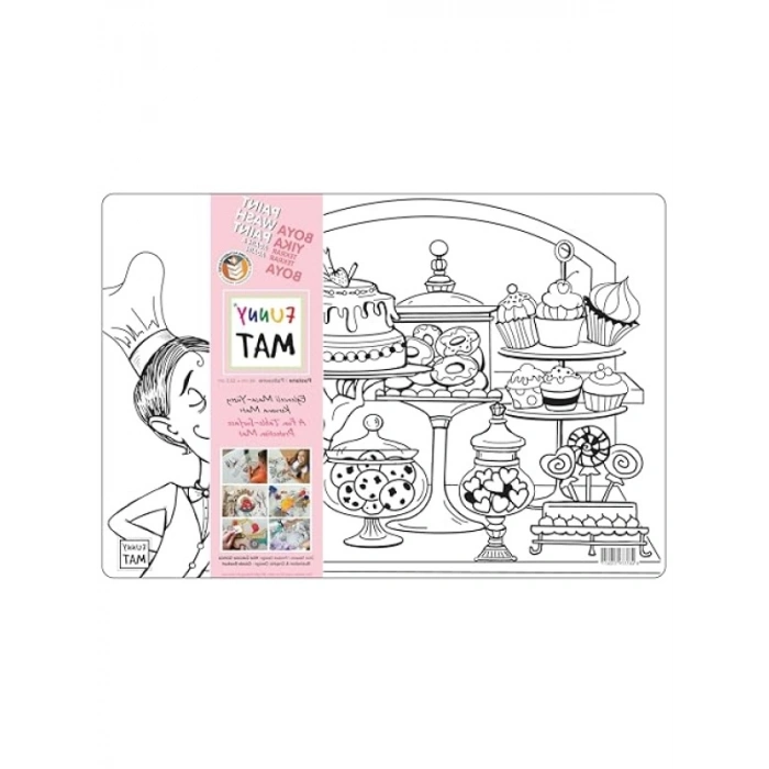 Yıkanabilir Keçeli Kalem Boyama Matı