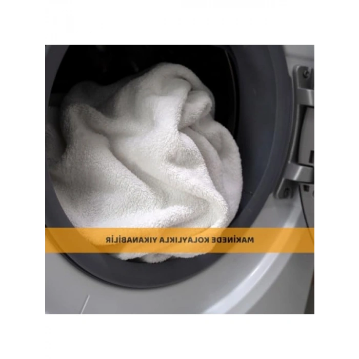 Yıkanabilir Peluş Evcil Hayvan Battaniyesi - Gri, 60x80 cm