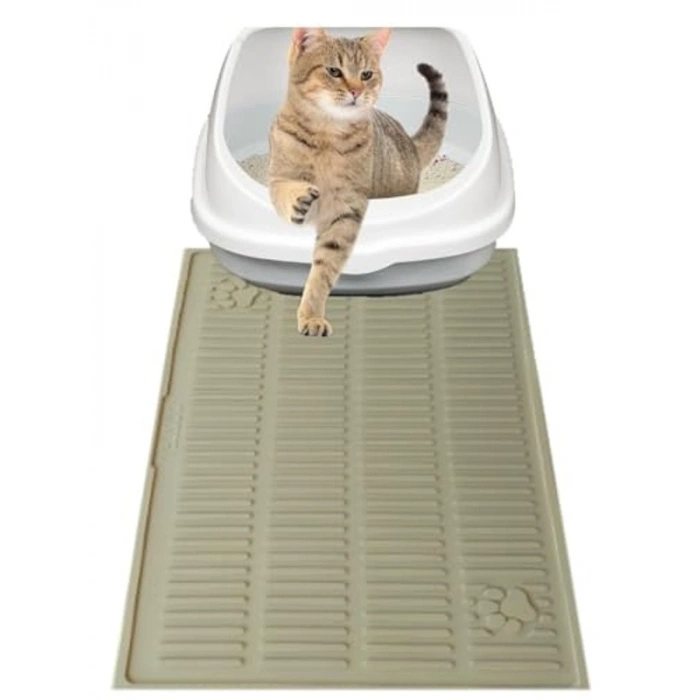 Yıkanabilir Silikon Kedi Kumu Matı  Havuzlu