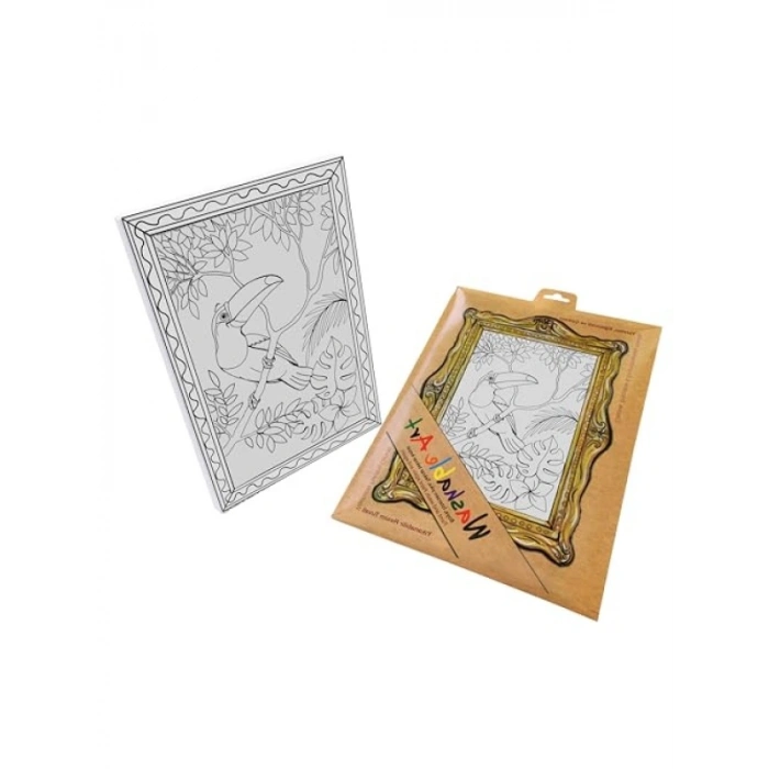 Yıkanabilir Tuval Üzerine Sanat Matı - Orman Teması