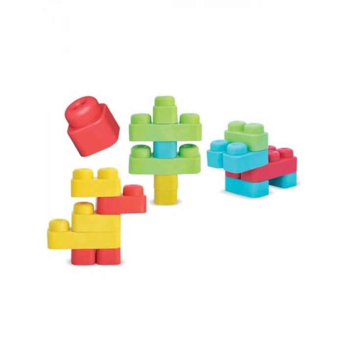 Yıkanabilir Yumuşak Big Bloklar Çanta Seti - 24 Parça