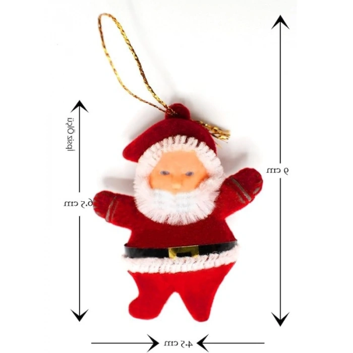 Yılbaşı Çam Ağacı Süsü, Noel Baba 6lı Set