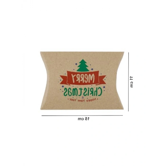 Yılbaşı Temalı 11x15 cm Yastık Hediye Kutusu Seti (5li)