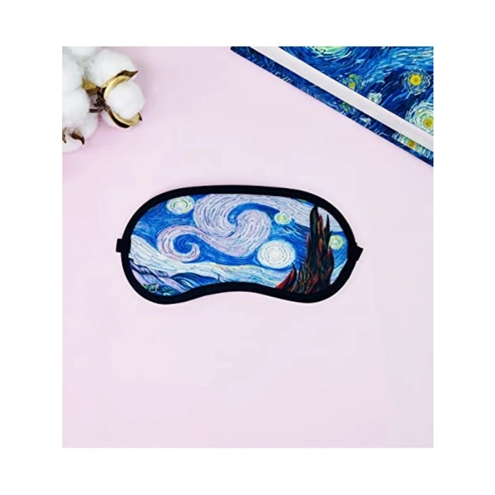 Yıldızlı Gece Tasarımlı Uyku Bandı ile Rahat Uykular