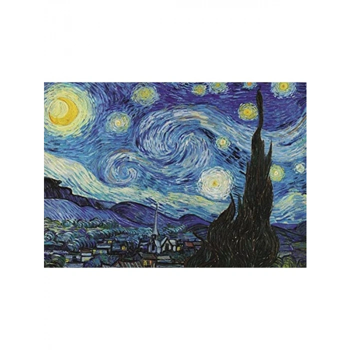 Yıldızlı Gece Temalı 1000 Parça Puzzle, Sanat Eseri ile Eğlenceli Aktivite