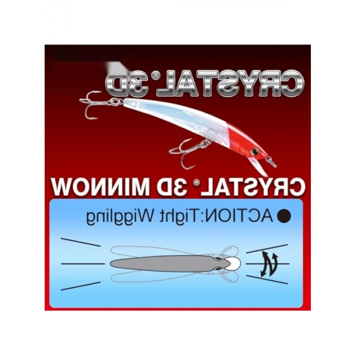 Yo-Zuri Crystal 3D nnow Floating Sert Balık, Ghiw, 90 Mm