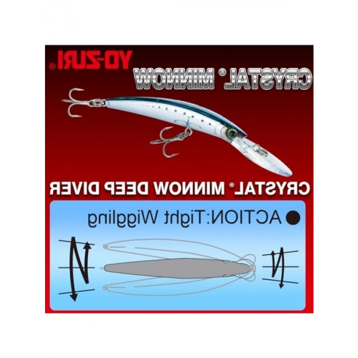 Yo-Zuri Yo Zuri R Crystal nnow Deep Diver Floating Lure