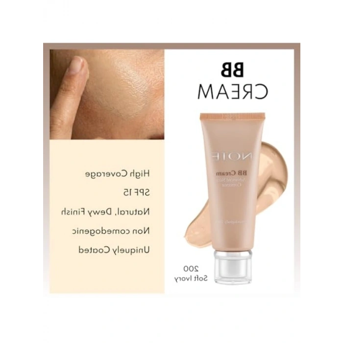 Yoğun Kapatıcı ve Nemlendirici BB Krem - 200 Soft Ivory SPF 15