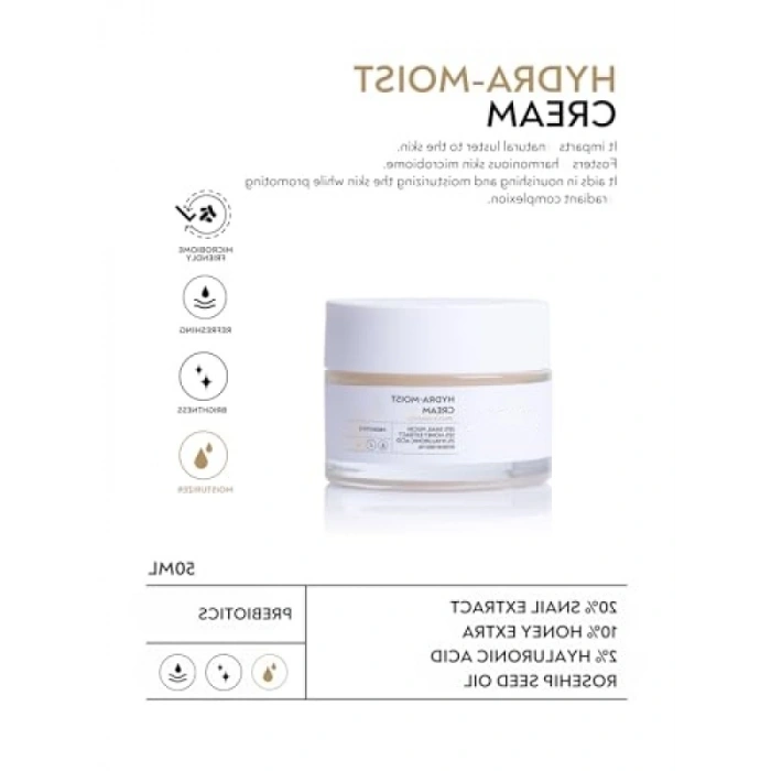 Yoğun Nemlendirici Krem - %20 Salyangoz Özü & Hyalüronik Asit