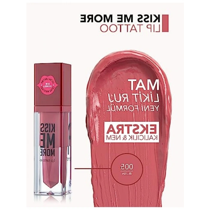 Yoğun Pigmentli Nemlendirici Likit Ruj - No. 005 - Blush