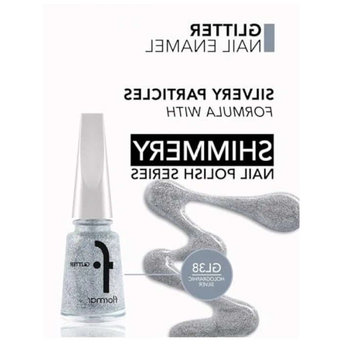 Yoğun Simli Holografik Oje 11 ml - Glitter Etkisi