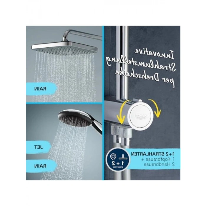 Yön Değiştiricili Duş Sistemi - 620mm, 2 Akışlı