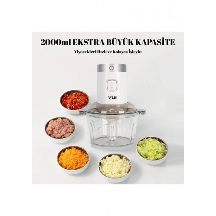 Yui M-2001 3Ü 1 Arada 2 Kademeli Hız Ayarlı Rondo Seti Beyaz Rose Gold