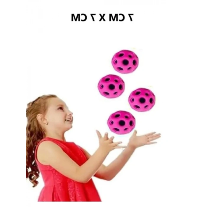 Yüksek Atlama Özelliğine Sahip Eğlenceli Top - Mor Renk