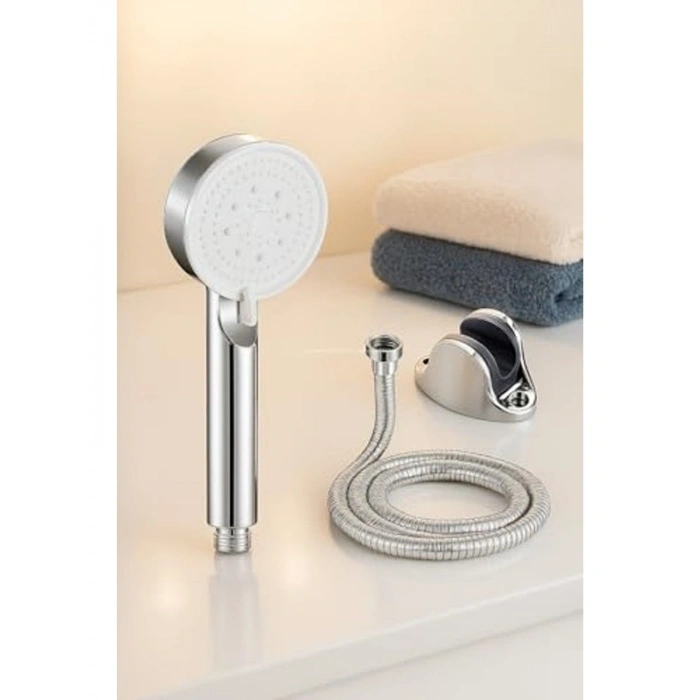 Yüksek Basınçlı 5 Fonksiyonlu El Duşu, Krom Kaplama Turbo Duş Başlığı