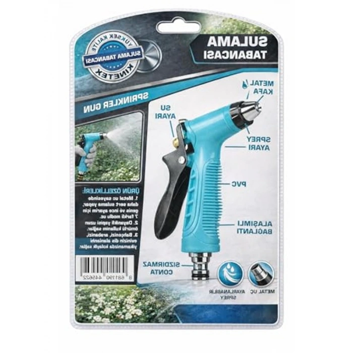 Yüksek Basınçlı Bahçe Sulama Tabancası - Ayarlanabilir Hortum Ucu