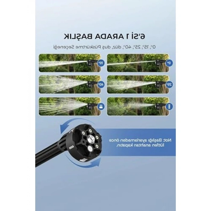 Yüksek Basınçlı Oto Yıkama Tabancası, Şarjlı ve Kullanışlı