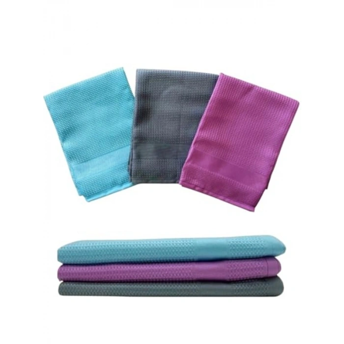 Yüksek Emicilikte Mikrofiber Bez Seti, 3 Adet, Temizlik İçin