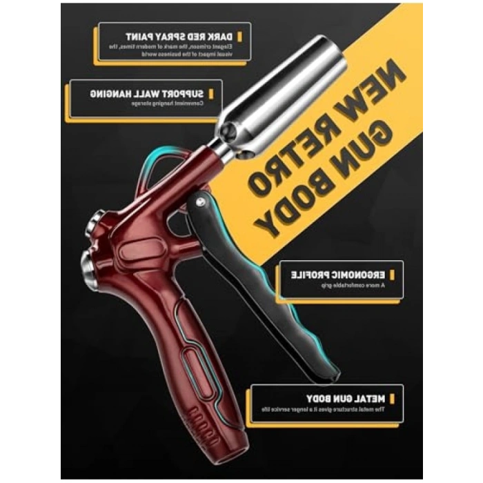 Yüksek Hacimli Hava Üfleme Tabancası | Paslanmaz Çelik Uzatma