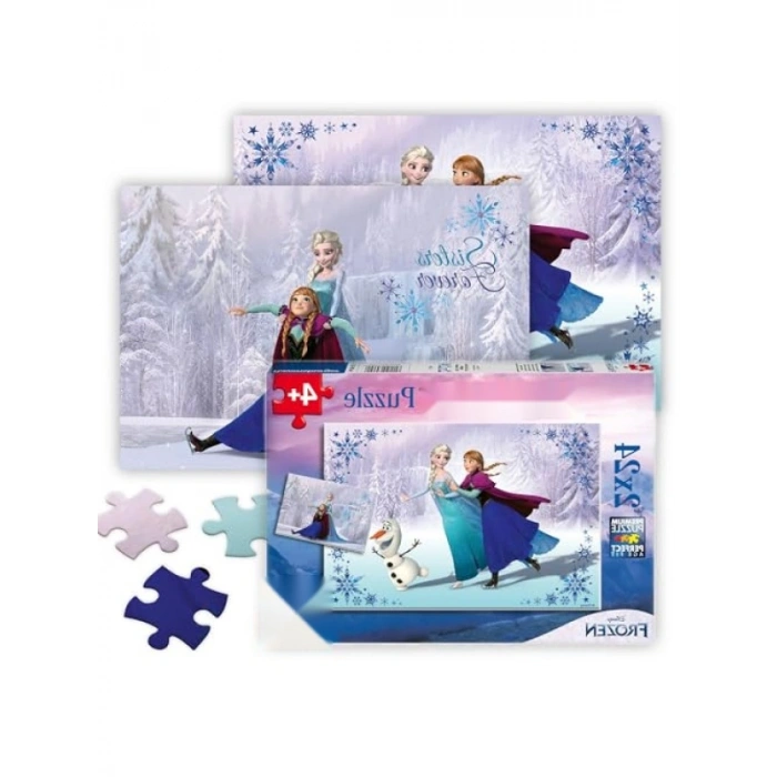 Yüksek Kalite 24 Parça Yapboz Seti - Frozen Temalı