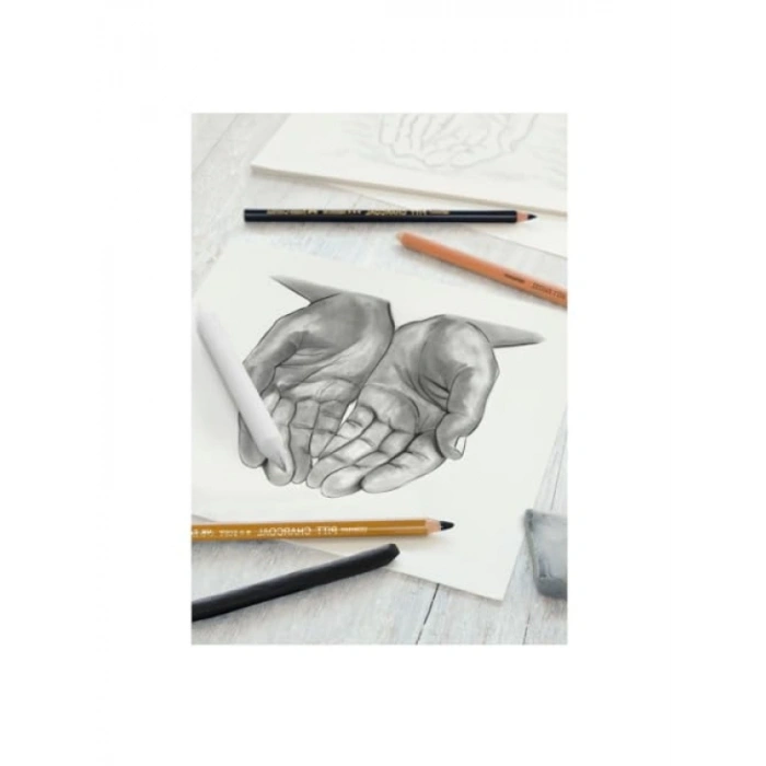 Yüksek Kalite Kömür Çizim Seti - 7 Parça