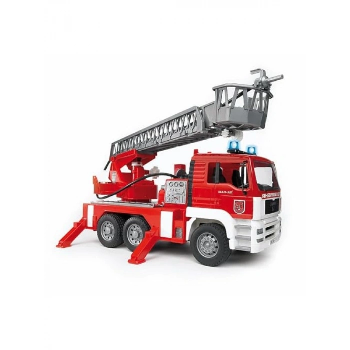 Yüksek Kalite Merdivenli İtfaiye Aracı Modeli - 1:16 Ölçek