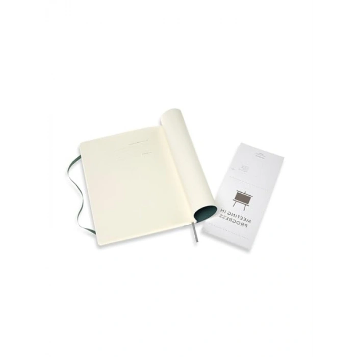 Yüksek Kalite Orman Yeşili Yumuşak Kapak Defter - XL Boy