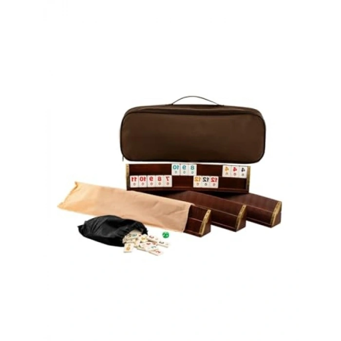 Yüksek Kalite Oval Ağaç Okey Seti