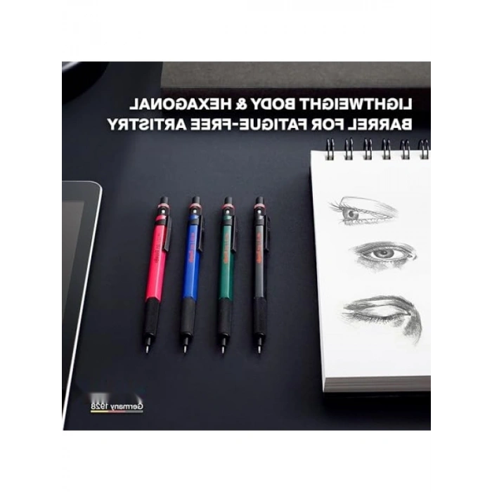 Yüksek Kaliteli 0,5 mm Uçlu Kırmızı Mekanik Kalem