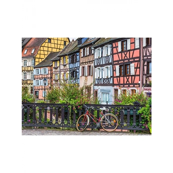 Yüksek Kaliteli 1000 Parça Yetişkin Puzzle - Colmar Manzarası