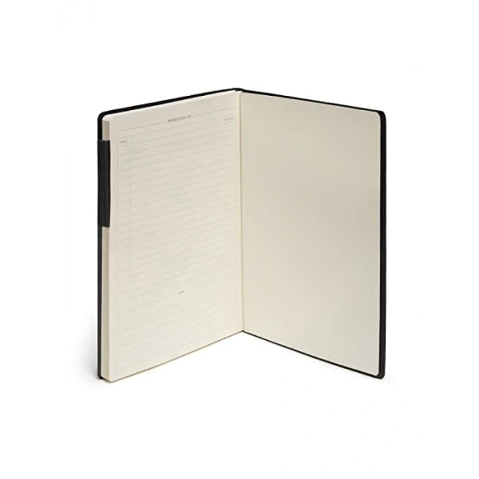 Yüksek Kaliteli 17 x 24 cm Siyah Not Defteri