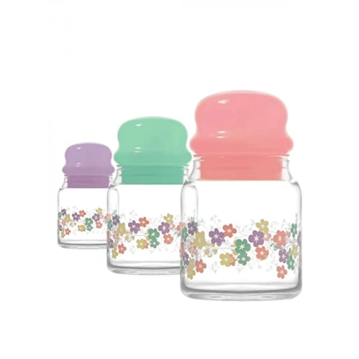 Yüksek Kaliteli 3lü Cam Kavanoz Seti - 290 cc