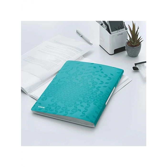 Yüksek Kaliteli A4 Ekran Kitabı, 40 Kollu, Buz Mavisi