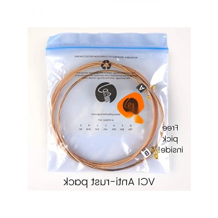 Yüksek Kaliteli Akustik Gitar Teli GAG SL 10-47 Super Light