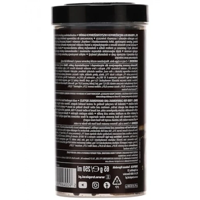 Yüksek Kaliteli Akvaryum Balık Yemi, 250 ml / 65 gr