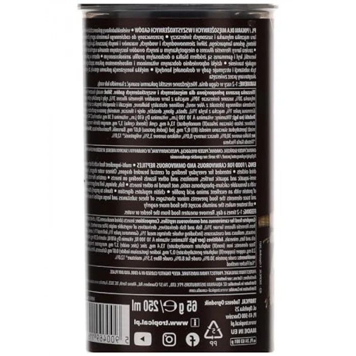 Yüksek Kaliteli Akvaryum Balık Yemi, 250 ml / 65 gr