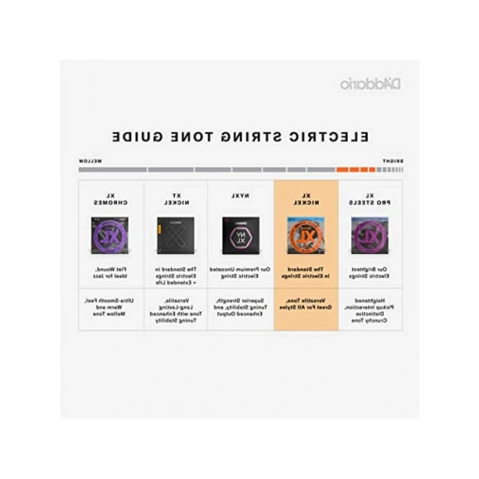 Yüksek Kaliteli Bas Gitar Tel Seti, XL 45-100, Super Long Scale