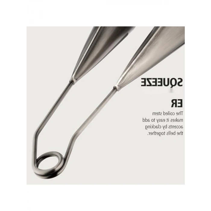 Yüksek Kaliteli Çelik Agogo, Büyük Boy