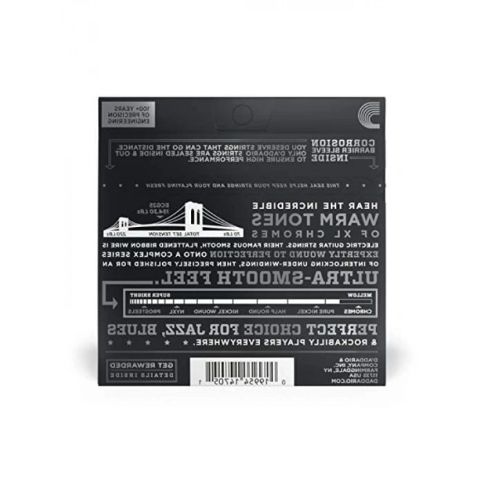 Yüksek Kaliteli Elektro Gitar Tel Seti, Chromes, Light Gauge (12-54)