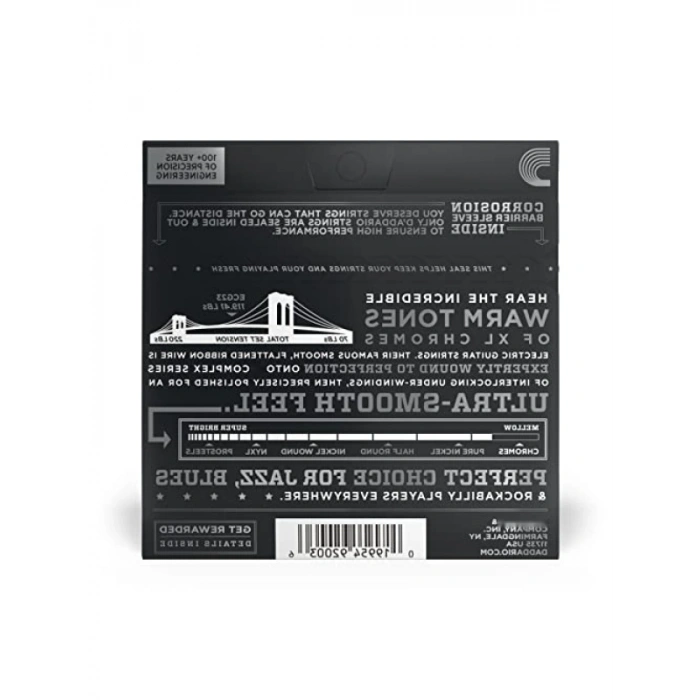 Yüksek Kaliteli Elektro Gitar Tel Seti - Jazz Light Gauge