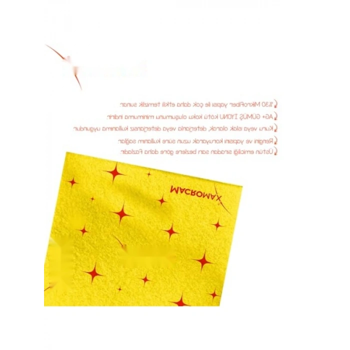 Yüksek Kaliteli Mikrofiber Temizlik Bezi, 5li Paket